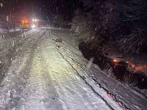 Unfallstelle beim Eintreffen der Rettung