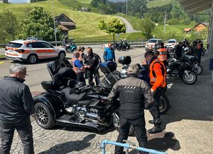 Rund 280 Motorräder wurden kontrolliert.