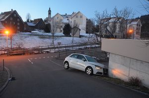 Ansicht der Unfallstelle.