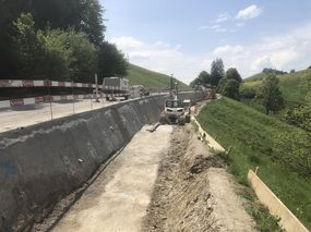 Baustelle Im Rank bis Hirschen in Schwellbrunn
