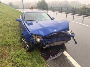Totalschaden nach Selbstunfall in Herisau.