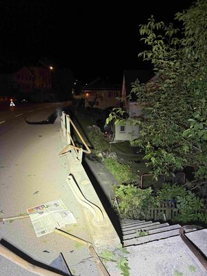 Endlage des Unfallfahrzeuges