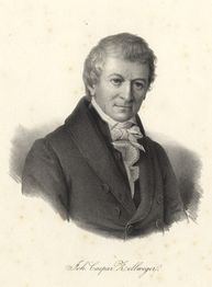Portraitzeichnung von Johann-Caspar Zellweger