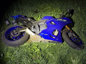 Das beteiligte Motorrad.