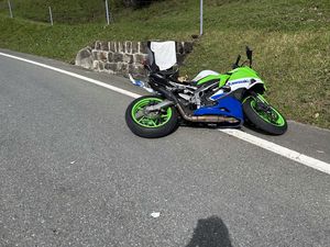 Das Motorrad musste abgeschleppt werden.