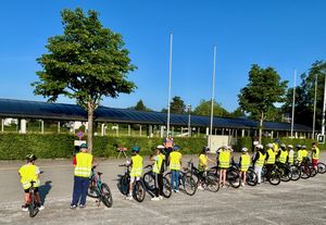 Radfahrerprüfung in Herisau.