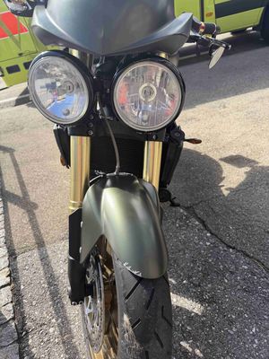 Beschädigtes Motorrad