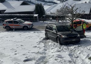 Verletzter nach Selbstunfall in Schwellbrunn.