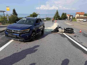 Verkehrsunfall in Wolfhalden.