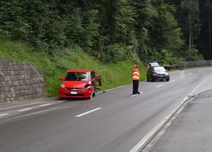 Verkehrsunfall in Wolfhalden.