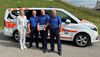Bildlegende: von links, Regierungsrätin Katrin Alder, Polizeikommandant Reto Cavelti, Regionenchef ML Toni Sonderegger, Chef Regional- und Verkehrspolizei Roman Pachler