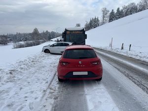 Ansicht der Unfallstelle.