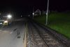 Unfallstelle, bei welcher ein E-Biker gestürzt ist., 