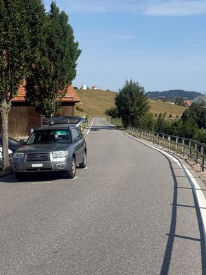Unfallstelle in Trogen, Bühlerstrasse, Örtlichkeit Sand