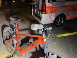 Beschädigtes E-Bike