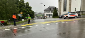 Ein Schüler auf der Prüfungsfahrt.