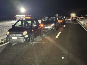 Fünf Fahrzeuge waren involviert.