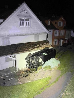 Detailaufnahme Unfallfahrzeug