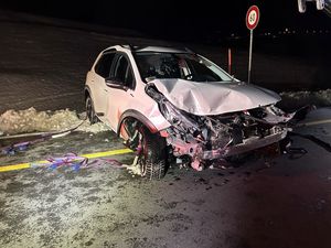 Das Fahrzeug erlitt Totalschaden.