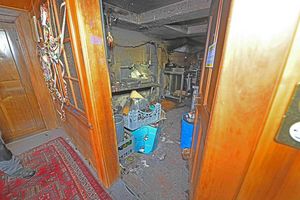 Beschädigter Innenbereich