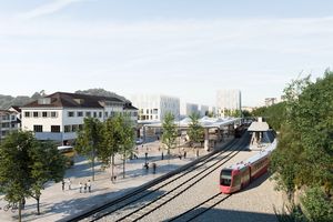 Visualisierung neuer Bahnhofplatz Herisau