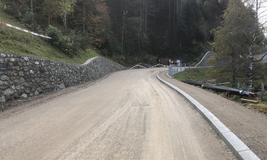 In Arbeit: Ausbau Kantonsstrasse Schwellbrunn-Schönengrund