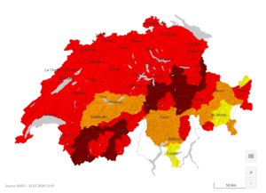 Die Waldbrandgefahr in der Schweiz ist gross.