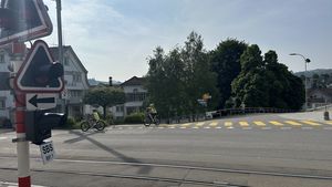 Die Schüler waren im Verkehr gefordert.