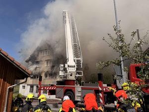 Hausbrand in Walzenhausen.